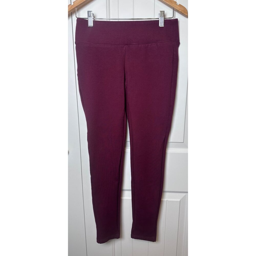 Gibson Latimer Burgundy Dress Leggings XS Rayon Blend